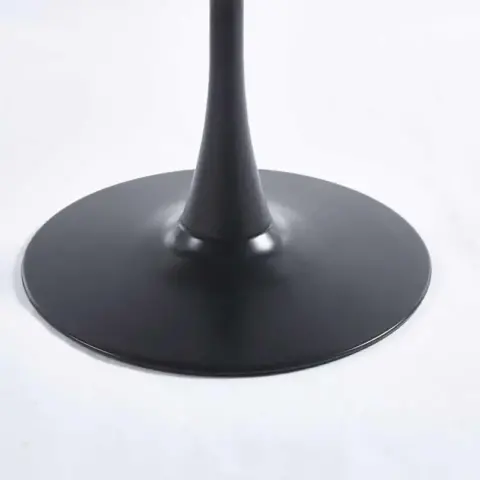 31.5black And Walnut Tulip Table Mid Century Dining Table For 2 4 People With Round Mdf Table Top, Pedestal Dining Table, End Table Leisure Coffee Table 1