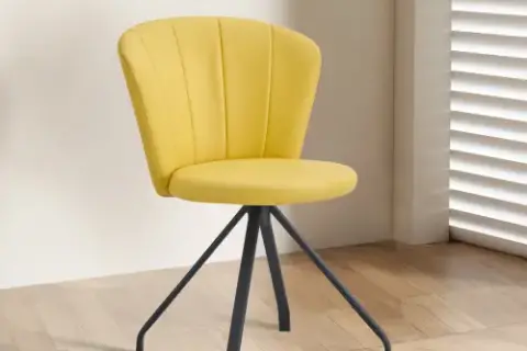360° Swivel Makeup Home Office Chair, Pu Vanity Chair, Nail Chair For Women, Queen Fancy Chair For Girls,upholstered Chair With Black Metal Legs 01