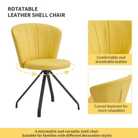 360° Swivel Makeup Home Office Chair, Pu Vanity Chair, Nail Chair For Women, Queen Fancy Chair For Girls,upholstered Chair With Black Metal Legs 14