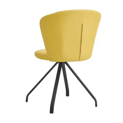 360° Swivel Makeup Home Office Chair, Pu Vanity Chair, Nail Chair For Women, Queen Fancy Chair For Girls,upholstered Chair With Black Metal Legs 5