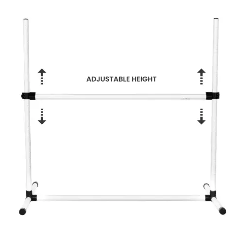 4 Pack Adjustable Dog Agility Jumps With Carry Bag Exercise Dog Jumping Hurdles For Indoor Outdoor Dog Agility Course Game2