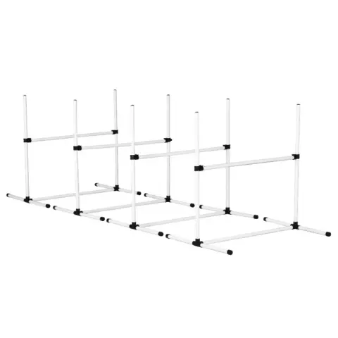 4 Pack Adjustable Dog Agility Jumps With Carry Bag Exercise Dog Jumping Hurdles For Indoor Outdoor Dog Agility Course Game3
