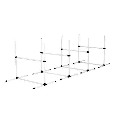 4 Pack Adjustable Dog Agility Jumps With Carry Bag Exercise Dog Jumping Hurdles For Indoor Outdoor Dog Agility Course Game5