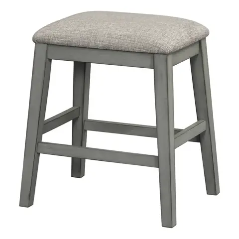 5 Piece Counter Height Dining Table Set With Built In Storage Shelves,grey 18