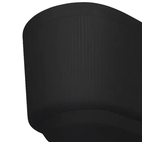 59 Acrylic Freestanding Bathtub With Unique Pleated Design Spacious Oval Shape, Gloss Black Finish, Chrome Overflow & Pop Up Drain 5