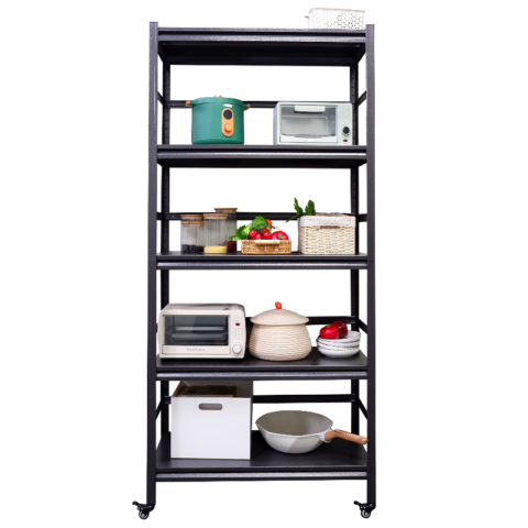 63h Storage Shelves Heavy Duty Metal Shelving Unit Adjustable 5 Tier Pantry Shelves With Wheels Load 1750lbs Kitchen Shelf Garage Storage 20