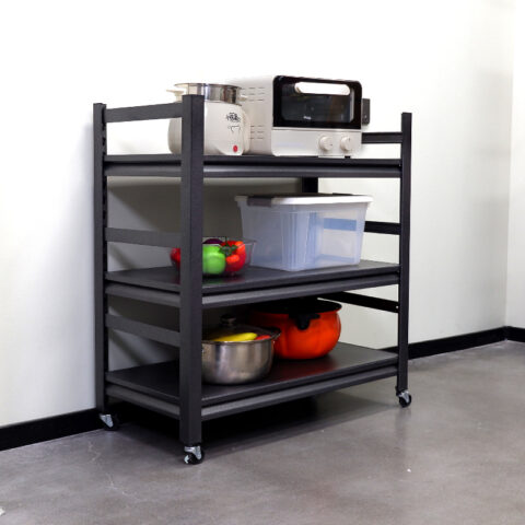 63h Storage Shelves Heavy Duty Metal Shelving Unit Adjustable 5 Tier Pantry Shelves With Wheels Load 1750lbs Kitchen Shelf Garage Storage 9