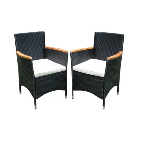 7 Piece Outdoor Patio Wicker Dining Set Patio Wicker Furniture Dining Set Wacacia Wood Top 28