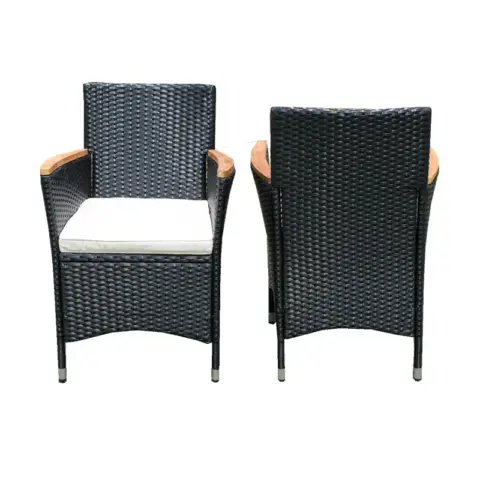 7 Piece Outdoor Patio Wicker Dining Set Patio Wicker Furniture Dining Set Wacacia Wood Top 29