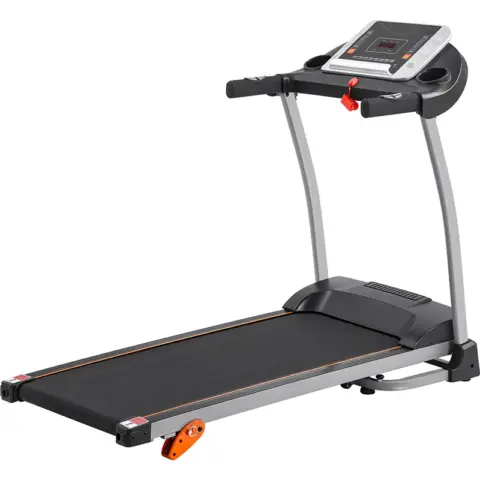 Easy Folding Treadmill For Home Use, 1.5hp Electric Running, Jogging & Walking Machine With Device Holder & Pulse Sensor, 3 Level Incline Adjustable Compact Foldable 16
