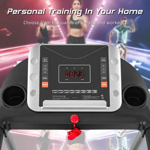 Easy Folding Treadmill For Home Use, 1.5hp Electric Running, Jogging & Walking Machine With Device Holder & Pulse Sensor, 3 Level Incline Adjustable Compact Foldable 7