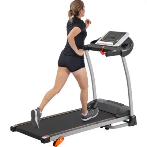 Folding Treadmill, 1.5HP Electric Running, Jogging & Walking Machine with Device Holder & Pulse Sensor, 3-Level Incline Adjustable Compact Foldable