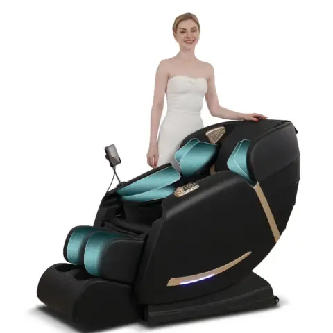 Full Body Massage Chair With Zero Gravity Recliner,smart Large Screen & Rotary Switch,spot Kneading And Heating,airbag Coverage,suitable Home Office 1