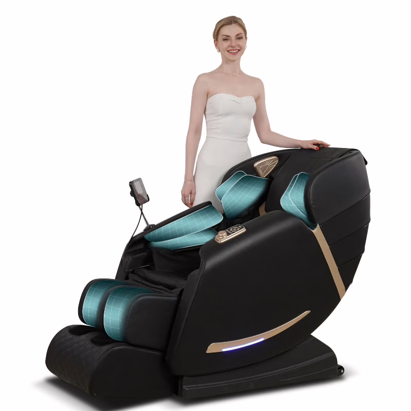 Full Body Massage Chair With Zero Gravity Recliner,smart Large Screen & Rotary Switch,spot Kneading And Heating,airbag Coverage,suitable Home Office 1