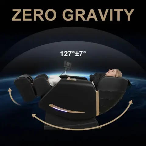Full Body Massage Chair With Zero Gravity Recliner,smart Large Screen & Rotary Switch,spot Kneading And Heating,airbag Coverage,suitable Home Office 2