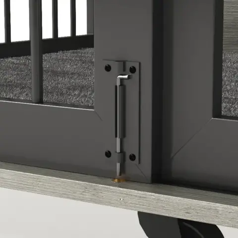 Furniture Dog Crate Sliding Iron Door Dog Crate With Mat 8