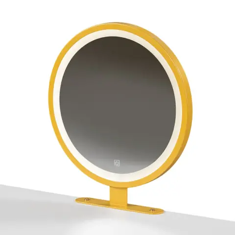 Go Modern Style Vanity Table With Movable Side Cabinet And 4 Drawers, Large Size Dressing Table With Mirror And 3 Colors Led Light, Makeup Table With Stool 23