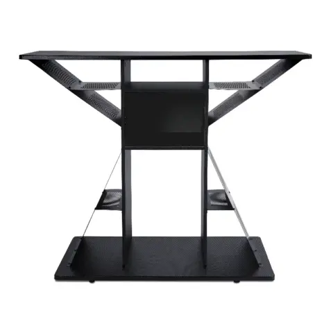 Hub Atlantic Phoenix Media Stand Entertainment Center For Tv, Audio Video Components, Stereo Equipment, Gaming Consoles, Streaming Devices 2