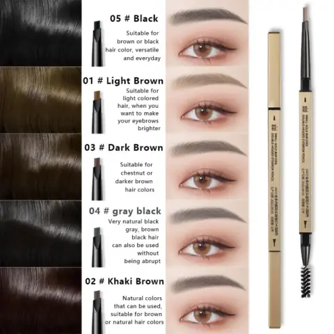 Little Gold Stripe Cool Duo Eyebrow Pencil 3