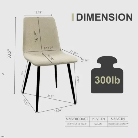 Mdf Wood Colour Dining Table Set Of 4 And Modern Dining Chairs , Mid Century Wooden Kitchen Table Set, Metal Base & Legs, Dining Room Table And Linen Chairs 2