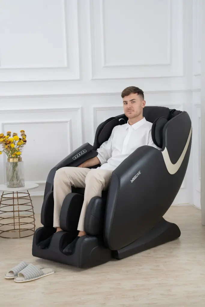 Massage Chair Recliner With Zero Gravity, Full Body Airbag Massage Chair With Bluetooth Speaker, Foot Rolle 16