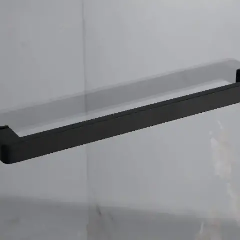 Semi Frameless Double Sliding Glass Shower Doors, 60 Width X 76height With 38(10mm) Clear Tempered Glass, Matt Black Finish 6