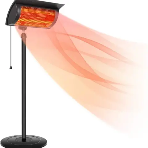 Simple Deluxe Standing Heater Patio Outdoor Balcony, Courtyard With Overheat Protection, 750w1500w, Large 6