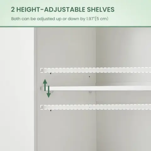 Storage Cabinet Wave Pattern With Drawers Buffets & Sideboards For Living Room, Dining Room, Bedroom , Hall, White, 47.2''w X 15.8''d X 33.5''h 17