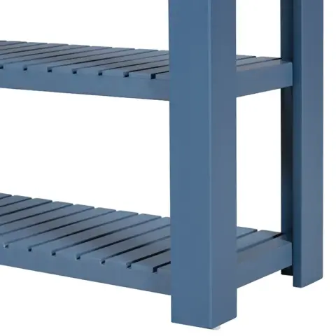 Stylish Entryway Console Table with 4 Drawers and 2 Shelves, Suitable for Entryways, Living Rooms