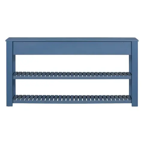 Stylish Entryway Console Table with 4 Drawers and 2 Shelves, Suitable for Entryways, Living Rooms