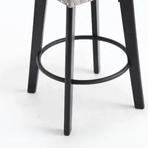 Swivel Bar Stoolsset Of 2 Velvet Barstools Button Tufted Bar Stools Rivet Trim Bar Stools Kitchen Island,bistro,with Metal Pull Ring Sturdy Footrest 2