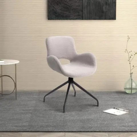 Velvet Upholstered Chair With Metal Legs,modern Accent Without Wheels, Home Office Chair Desk Chair Computer Task Chair With 360 Degree Rotating 10