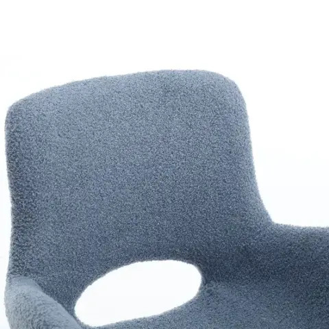 Velvet Upholstered Chair With Metal Legs,modern Accent Without Wheels, Home Office Chair Desk Chair Computer Task Chair With Degree Rotating Navy Blue 10