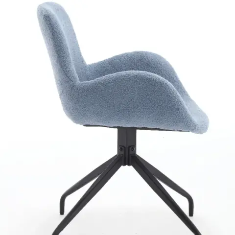 Velvet Upholstered Chair With Metal Legs,modern Accent Without Wheels, Home Office Chair Desk Chair Computer Task Chair With Degree Rotating Navy Blue 3