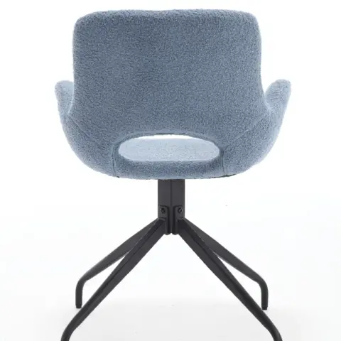 Velvet Upholstered Chair With Metal Legs,modern Accent Without Wheels, Home Office Chair Desk Chair Computer Task Chair With Degree Rotating Navy Blue 4