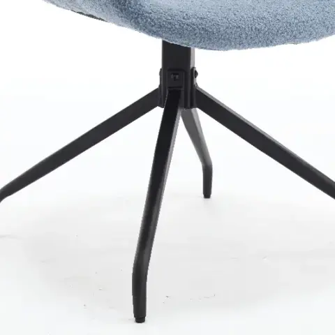 Velvet Upholstered Chair With Metal Legs,modern Accent Without Wheels, Home Office Chair Desk Chair Computer Task Chair With Degree Rotating Navy Blue 8