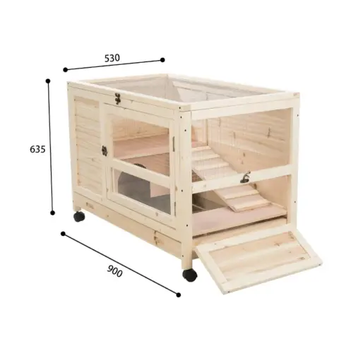 Solid Wood Chicken Coop Rabbit Cage 2