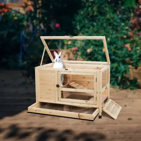 solid wood chicken coop rabbit cage